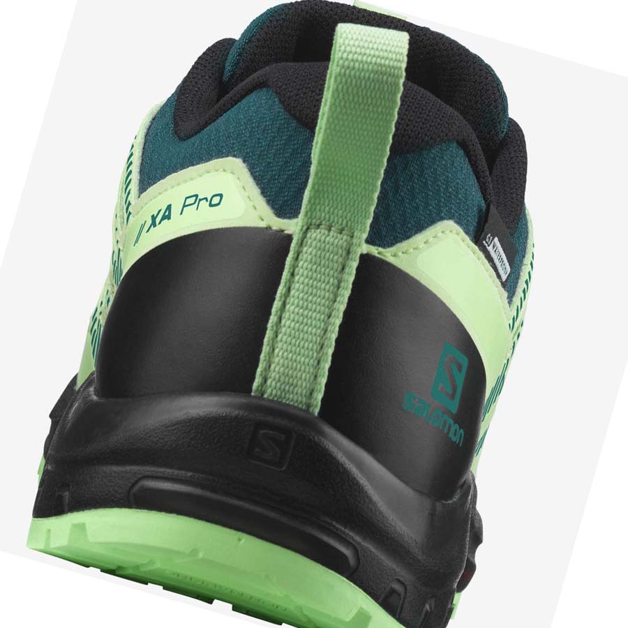 Salomon XA PRO V8 CLIMASALOMON™ WATERPROOF Çocuk Patika Koşu Ayakkabısı Yeşil | TR 2021OKI